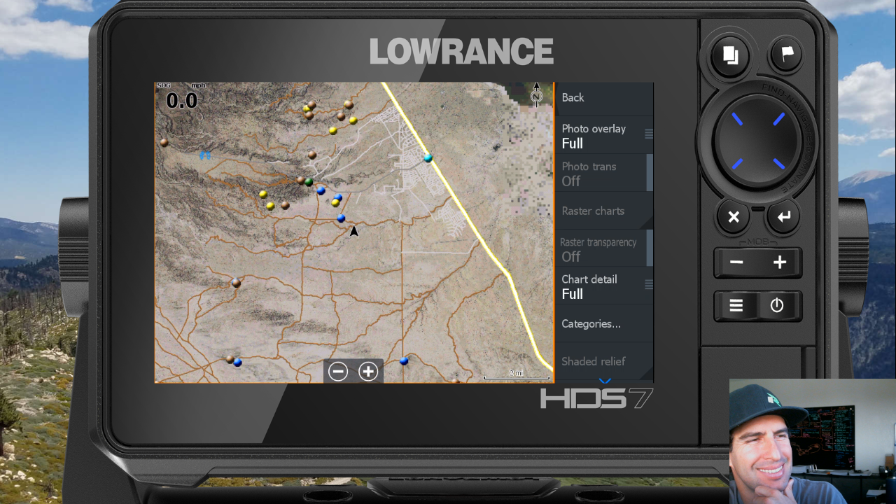 How to Enable Satellite Imagery with Rugged Routes Maps on Lowrance HDS-7 Live for Off Road